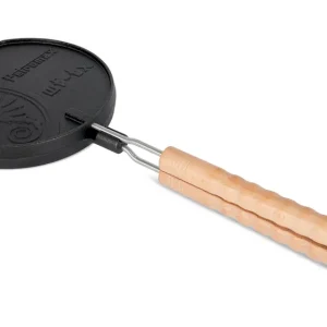 Wende-Waffeleisen aus Gusseisen mit Auflagegestell Neuheit