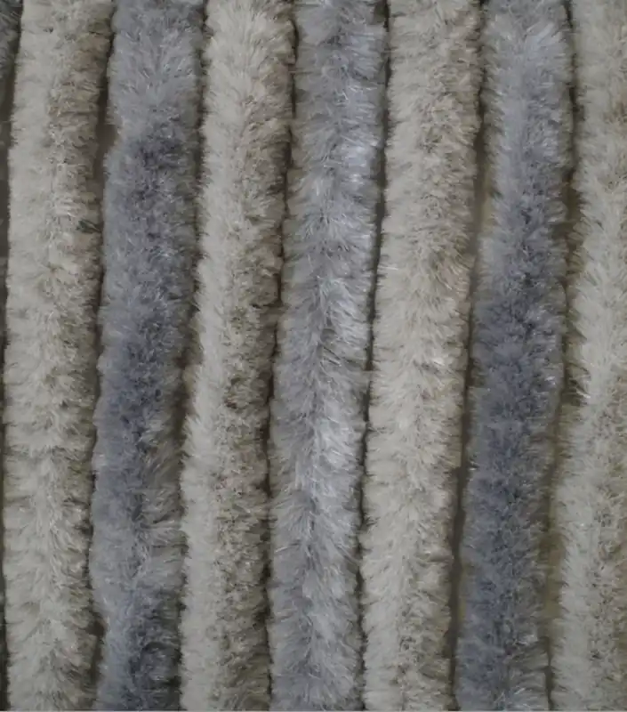 Arisol Flauschvorhang grau weiß 100 x 200 cm Ausverkauf