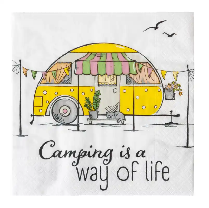 Jetzt Bestellen Campingservietten Adventure Awaits