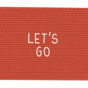 Postcard Let's go Preis Gesenkt