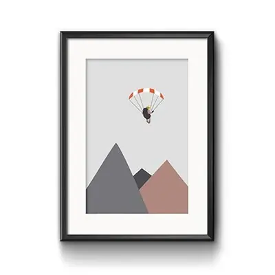 Art Print Paraglider Schneller Versand