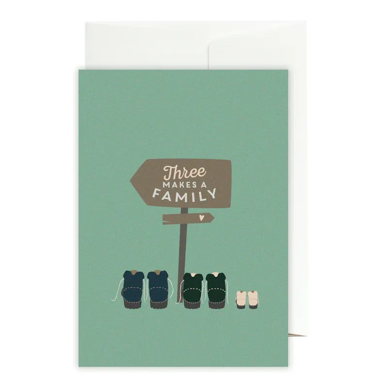 Baby card 3 makes a Family Versand Am Gleichen Tag