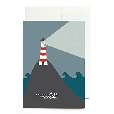 Top-Angebot Greeting card mourning card lighthouse
