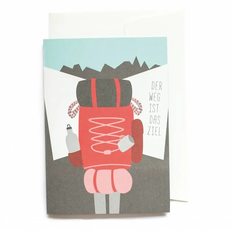 Greeting card The journey is the destination Jetzt Bestellen