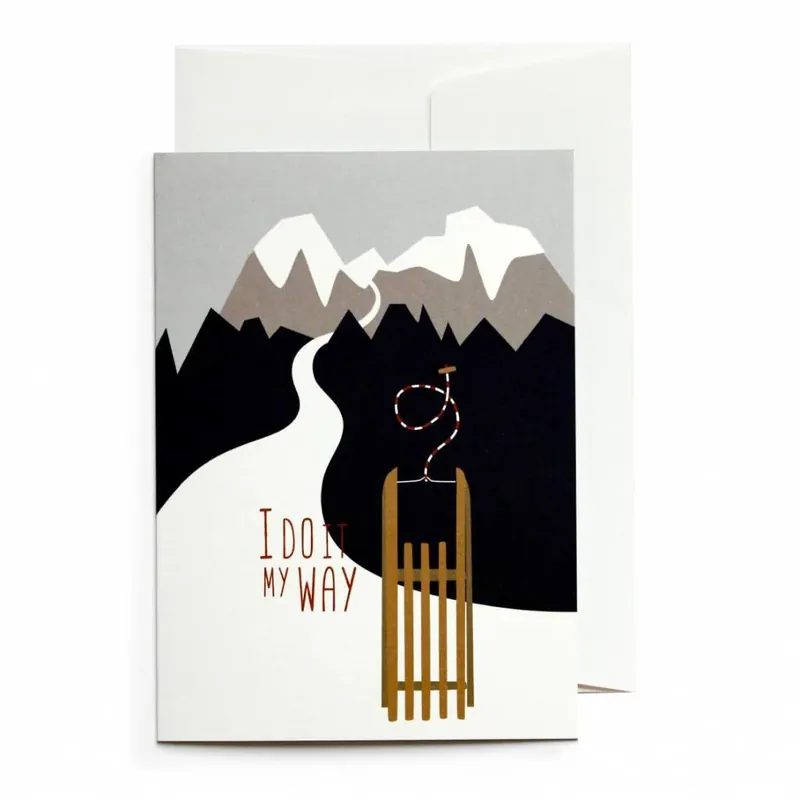 Preiswert Greeting card sleigh