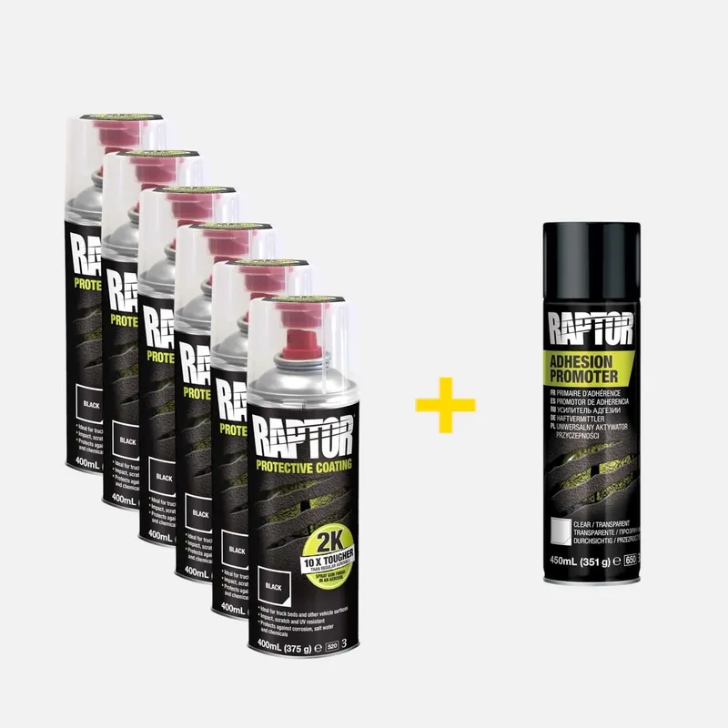 Aktuell 6 x RAPTOR 2K Spraydose + gratis Haftmittel klar