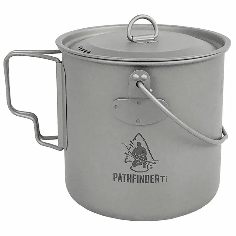 Pathfinder Titanium Bush Pot - Campingtopf aus Titanium mit Deckel, 1100 ml Sonderangebot