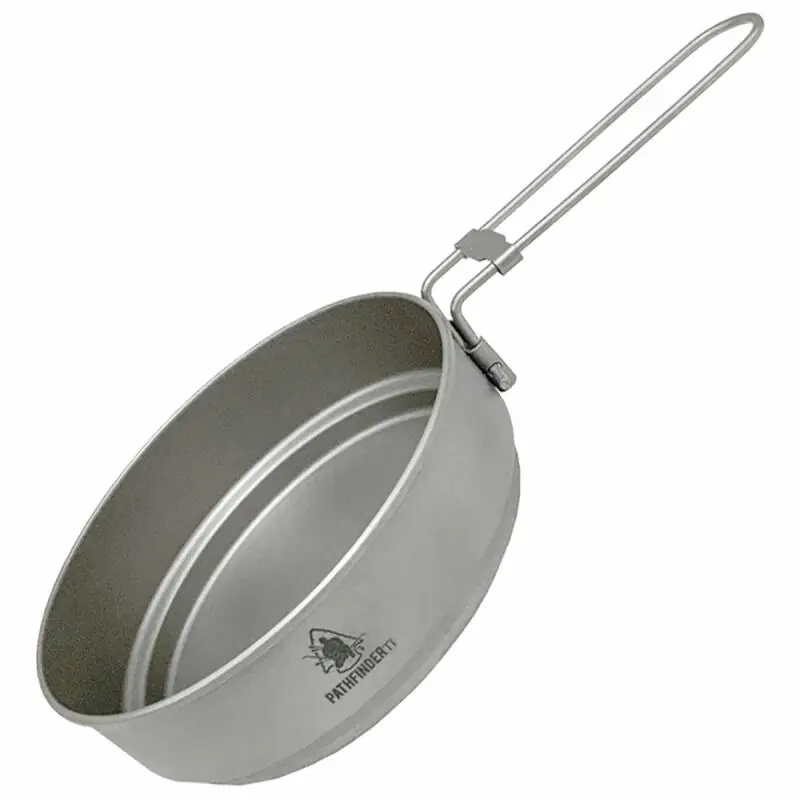 Sichere Zahlung Pathfinder Titanium-Pfanne mit Klappgriff für 1 Person, nur 90 Gramm schwer