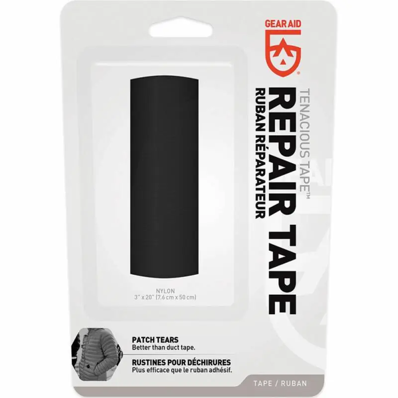 Gear Aid Tenacious Repair-Tape, starkes Reparaturband in schwarz für Nylon Top-Seller