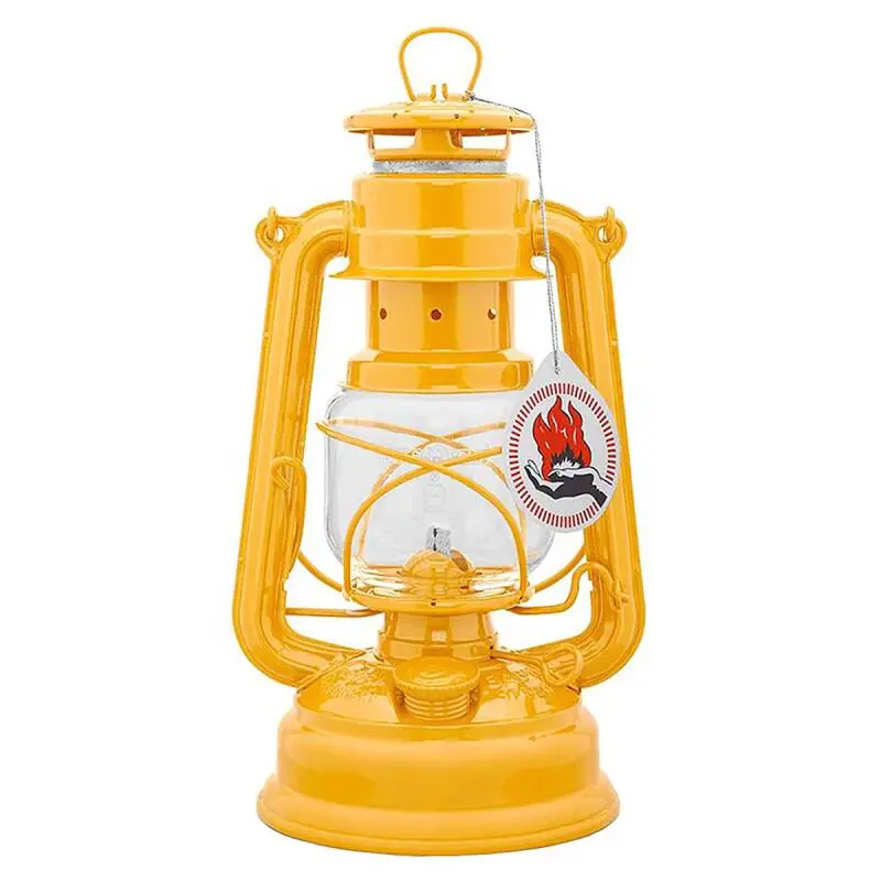 Feuerhand Sturmlaterne Baby Special 276-signalgelb, aus verzinktem Stahl Neu