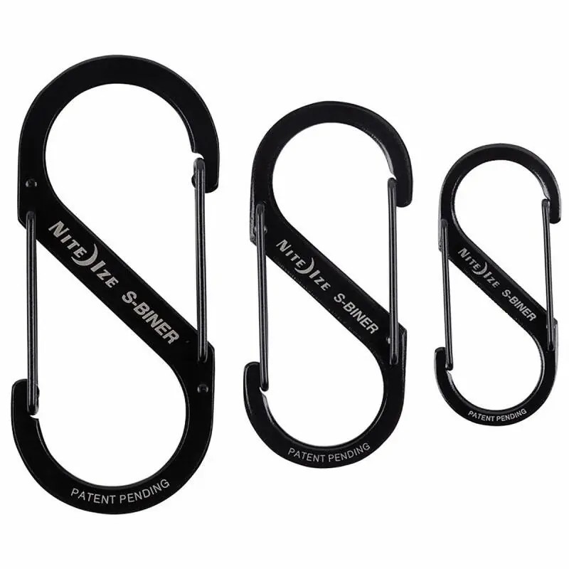 Expressversand Nite Ize S-Biner Dual Carabiner, schwarz in Gr. 2, 3 und 4 für 10, 25 und 75lb