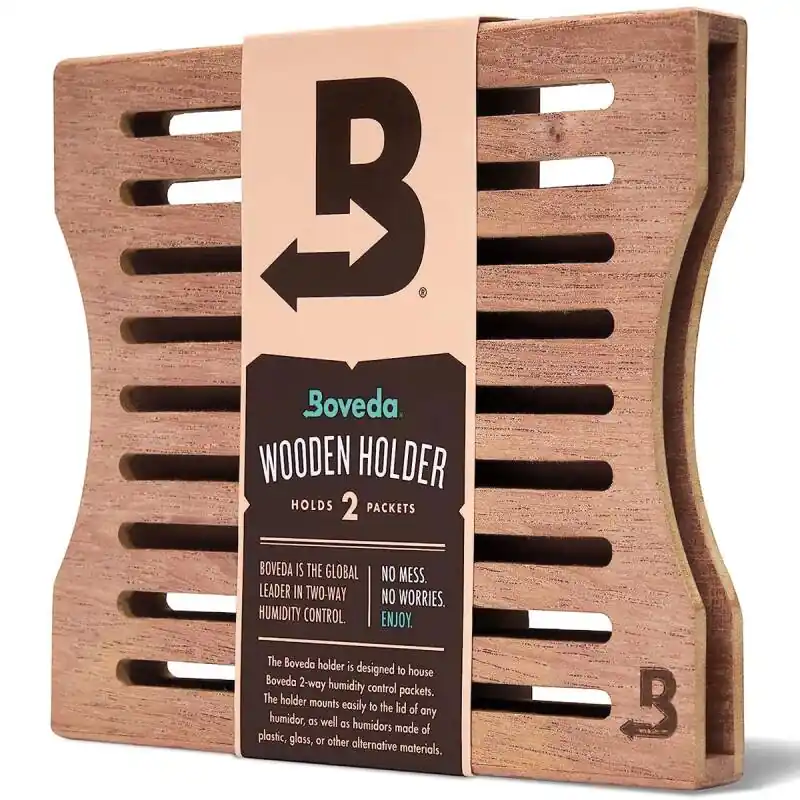 Top-Seller Boveda-Halter aus Holz für Humidor, zur Verwendung für zwei Boveda der Größe 60 nebeneinander, mit Magnet- und Befestigungsset