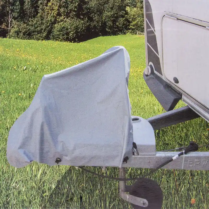 Deichselhaube Grau PVC 87,5 x 61 cm inkl. Befestigungsbänder Sonderangebot