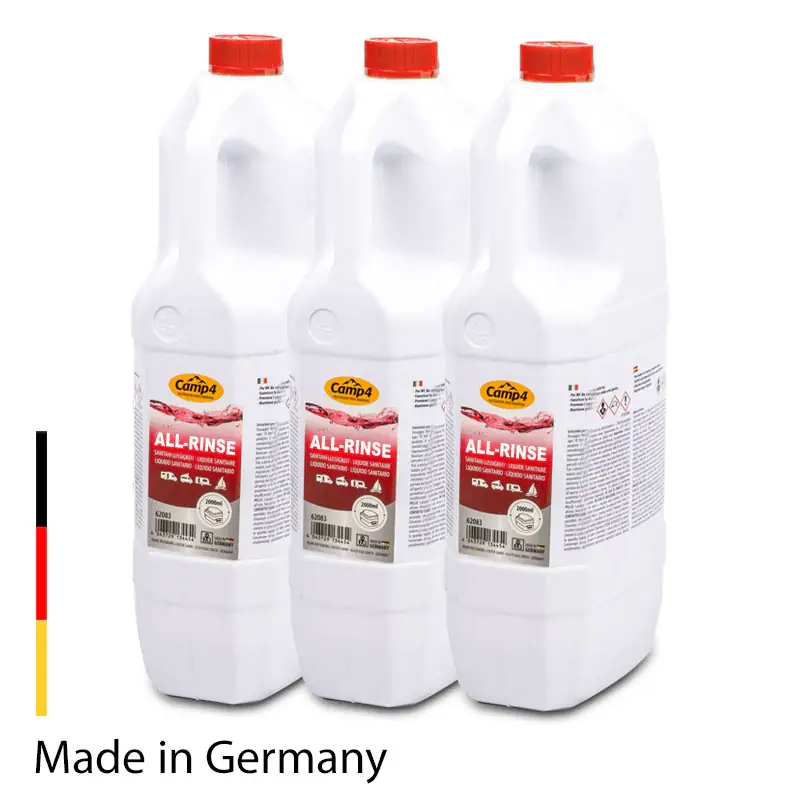 Camp 4 All-Rinse Sanitärflüssigkeit, Chemietoiletten 6L, Spülkasten Heißes Angebot