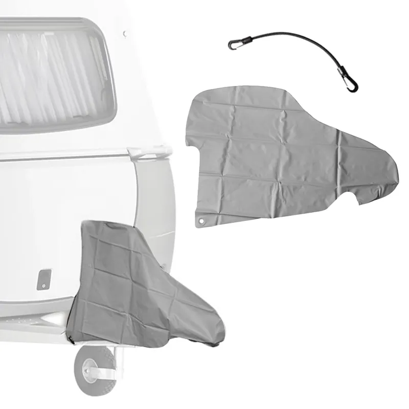 Highlight Deichselhaube Grau PVC 87,5 x 61 cm inkl Expander