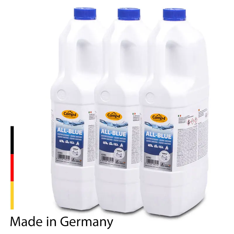 Aktuell Camp4 All-Blue Sanitärflüssigkeit, Chemietoiletten, 6L, Abwassertank