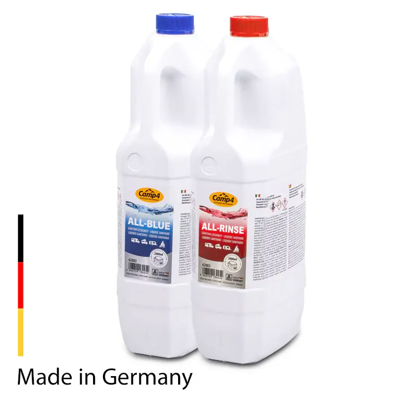 Top-Seller Camp4 Set Sanitärflüssigkeit, Chemietoiletten, Abwasser, Spülbehälter