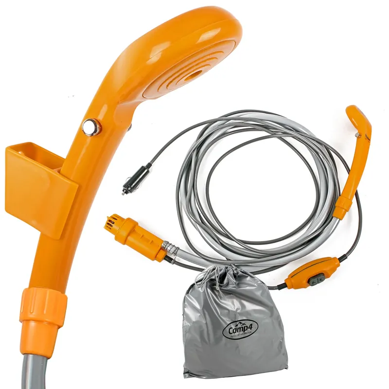 Camp4 Outdoor Dusche, 12 Volt, inkl. Tauchpumpe und Schalter Markenprodukt