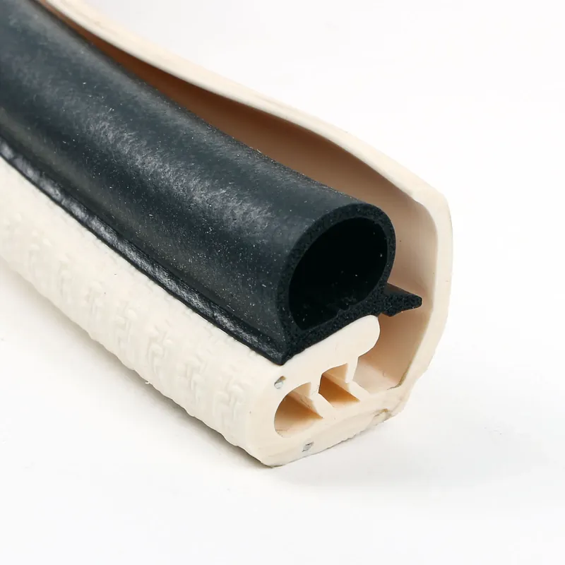 1 Meter Türdichtung Kantenschutz mit langer Abdecklippe Elfenbein Metallkern Preisknaller