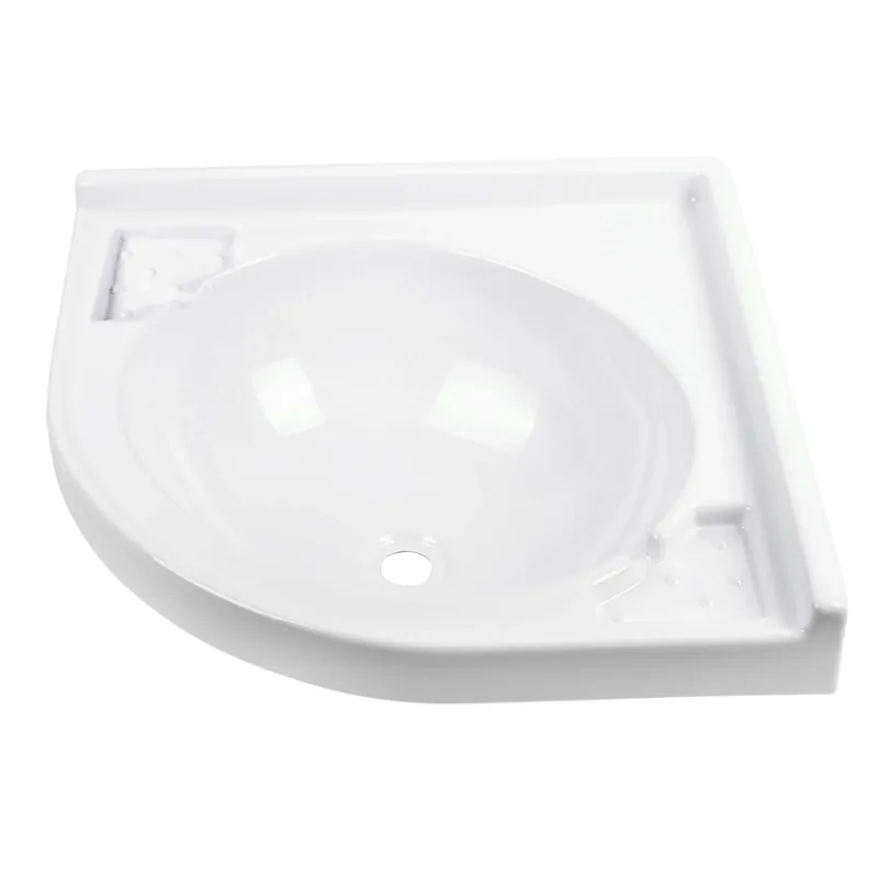 Sofort Bestellen Eckwaschbecken 415 x 415 x 160 mm | ABS-Kunststoff | 650 g | weiß