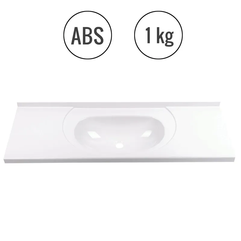 Einbauwaschbecken 900x310x310 mm, Kunststoff, weiß Markenprodukt