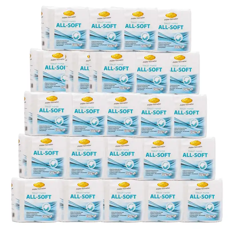 Camp4 All Soft Toilettenpapier speziell für Campingtoiletten 96er Set Jetzt Kaufen