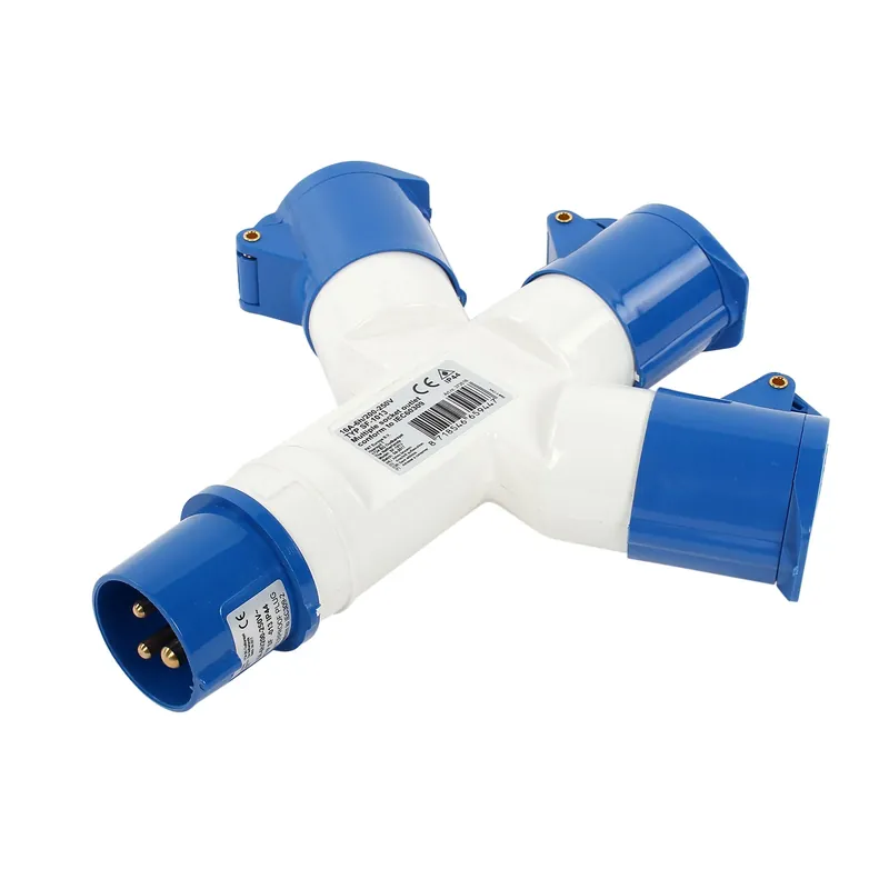 Garantierte Lieferung CEE Mehrfachadapter 3er Verteiler IP44 16A Frankreich