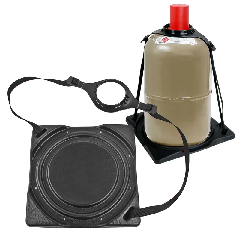 Wochenendangebot Gasflaschenhalter Froli schwarz passend für 5 oder 11 kg Flaschen Stahl - Alu