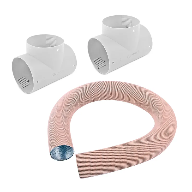 Echt 5 Meter Warmlufterteilerrohr 65mm + 2x T Stück Grau TS-T von Truma