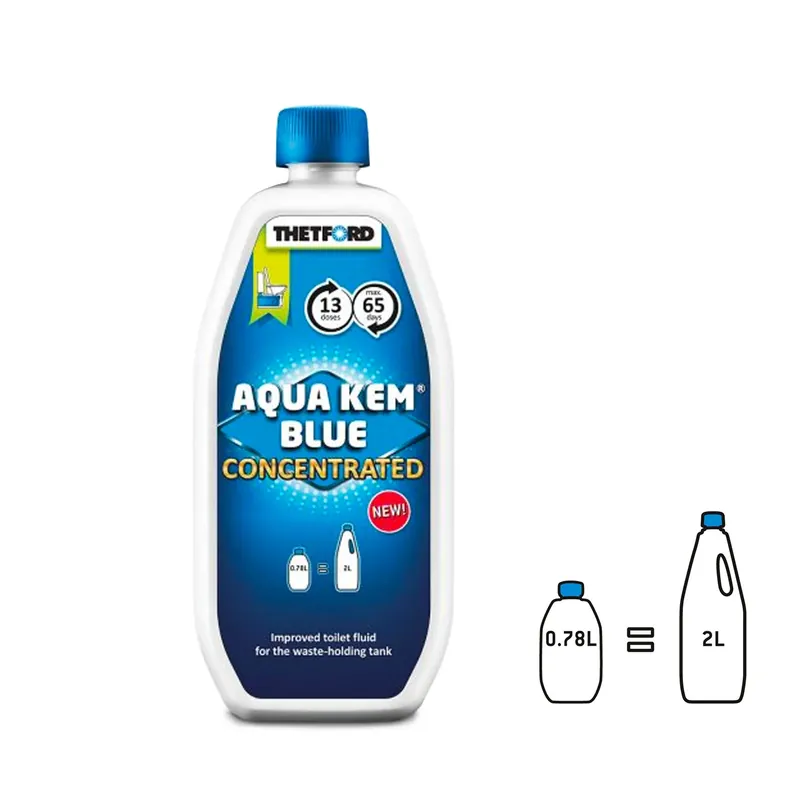Nur Heute Thetford Aqua Kem Blue Toiletten Zusatz für Abwasserbehälter Konzentrat 0,78l