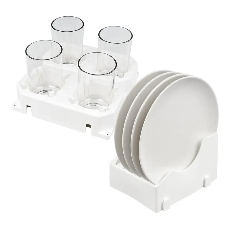 Froli Camping Glashalter 2er Set inkl. Tellerhalter Preisknaller