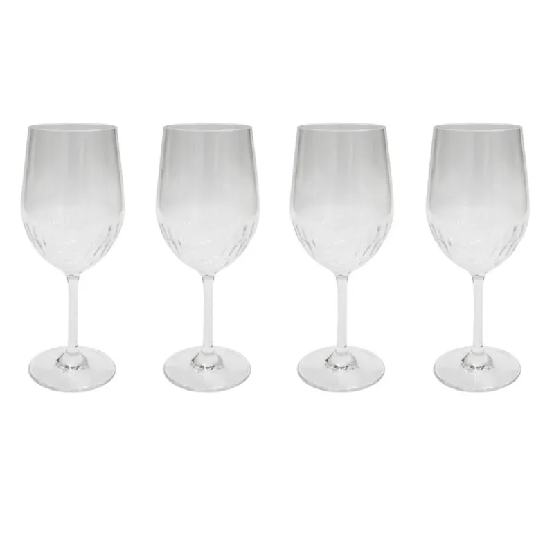 Camping Weingläser 4er Set 350ml Tritan Kunststoff Gläser transparent BPA-frei Versand Am Gleichen Tag