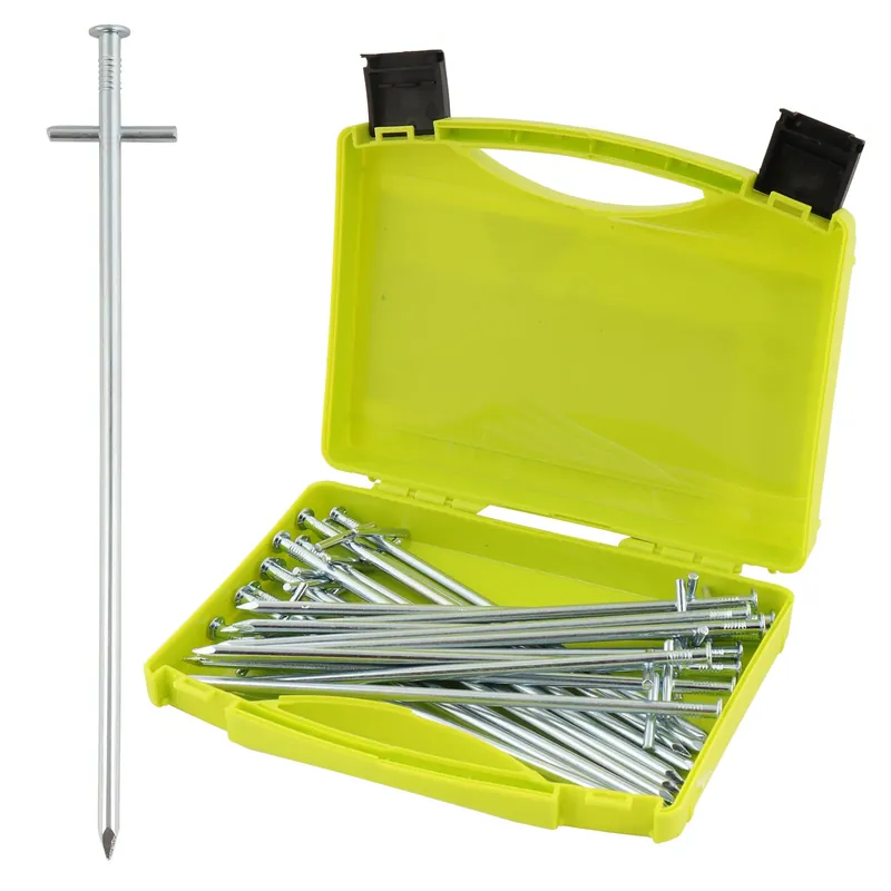 Heringe "Rock" 20er Set in Transportbox 20 cm 6,5 mm für Hartboden, Steinboden Top-Angebot