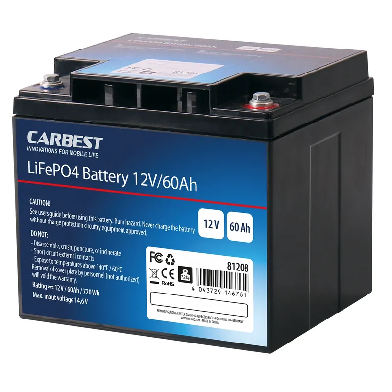 Carbest LiFePo4 Batterie 60 Ah von Carbest, Carbest Lithium-Eisen-phosphat Batte Sichere Zahlung