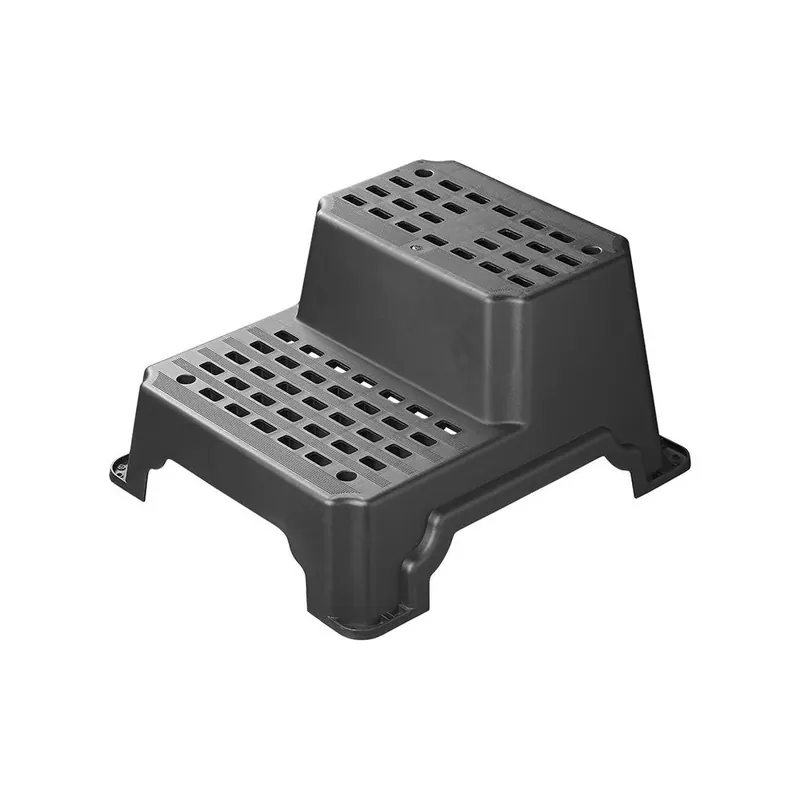 Doppeltrittstufe Trittleiter Kunststoff Bad-Hocker Kinderfußbank 200kg Tragkraft Neu
