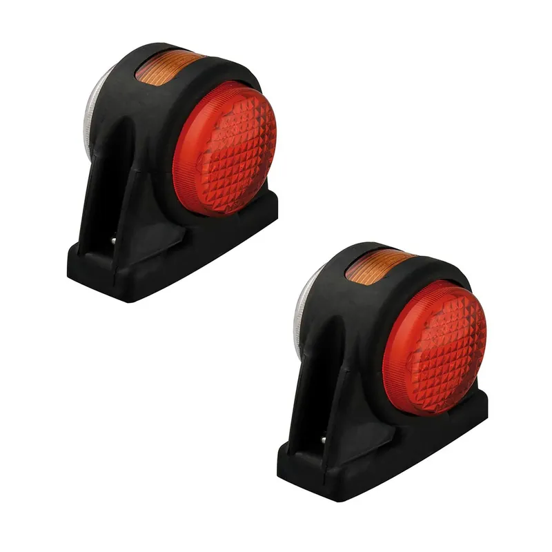2er Set LED Umrissleuchte rot/weiß/orange 12/24V Begrenzungsleuchte Wohnwagen Abverkauf