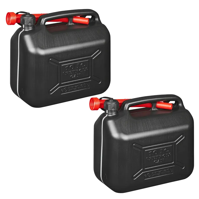 2x Kraftstoffkanister 10L Kunststoff Reserve Diesel Benzinkanister Neuheit