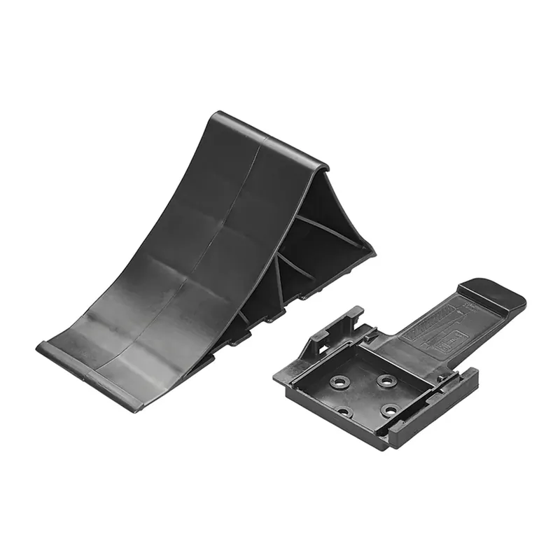 Heißes Angebot Unterlegkeil schwarz mit Halter Bremskeil bis 1600 Kg Keil für Anhänger, Wohnwagen