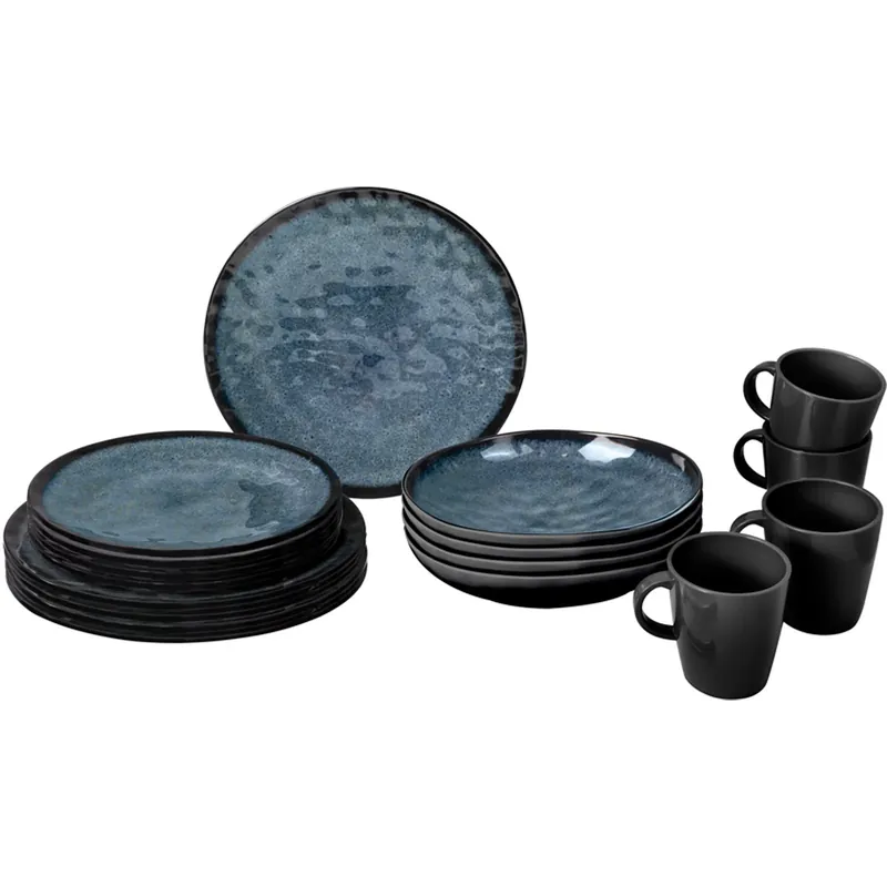 Angebot Brunner Melamin Geschirrset VENETIAN Lunch Box 16-tlg. Campinggeschirr