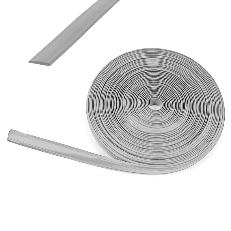 30 Meter (3x10 m) Kederband 12 mm silber Kunststoff Leistenfüller für Wohnwagen Schneller Versand