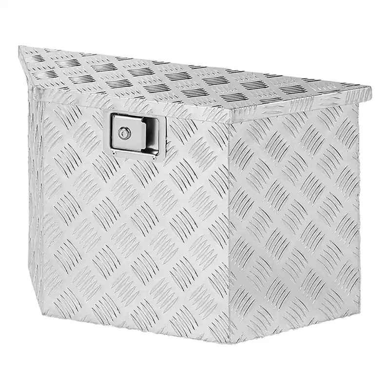 Alu Werkzeugbox Transportkiste Aufbewahrungsbox Anhänger Deichselbox 70x24x42cm Expressversand