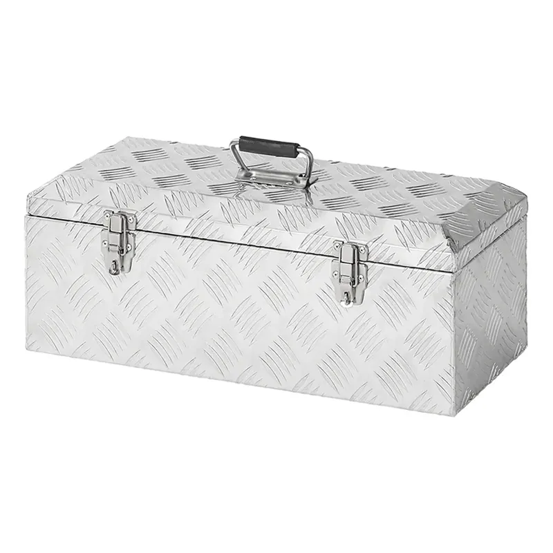Alukiste Werkzeugbox Transportkiste Aufbewahrungsbox Anhänger Alubox 57x24,5x22cm Billig