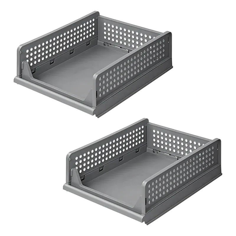 Küchenregal stapelbar 2x Ablagefach Regal Schrank Organizer Camping Aufbewahrung Nur Heute