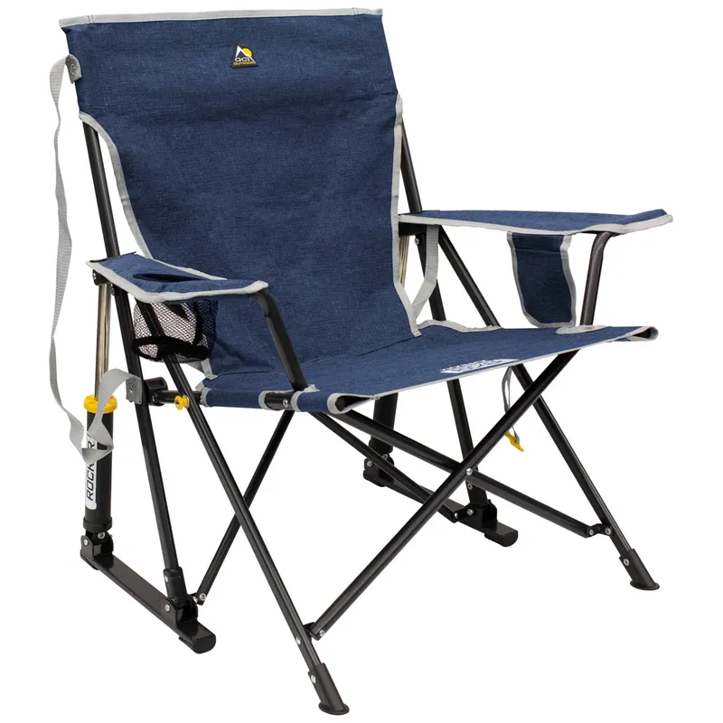 Kracherpreis GCI Outdoor Kickback Rocker Schaukelstuhl Blau Campingstuhl Faltstuhl Camping