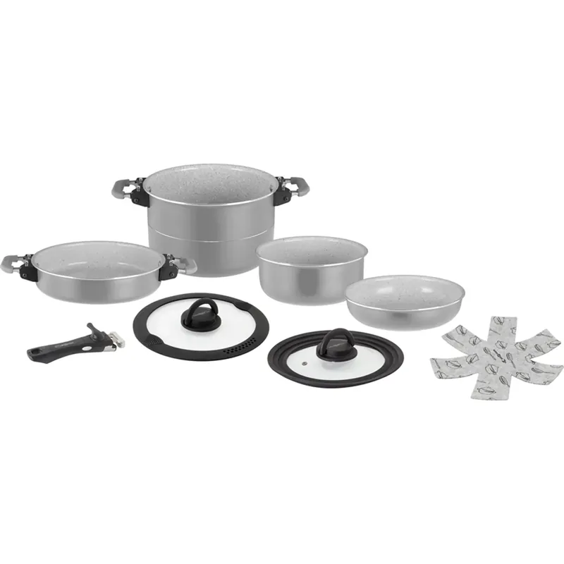 Must-Have Brunner Fusion Topfset 8-tlg. Kochtopf-Set Camping Kochgeschirr Aluminium