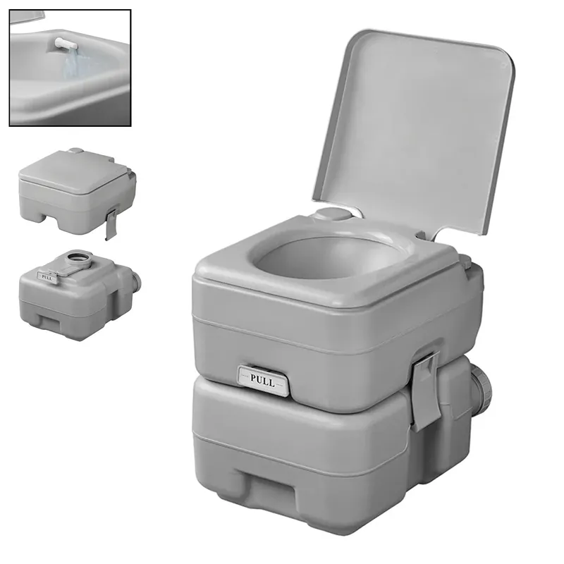 Campingtoilette tragbare Chemietoilette 10L / 20L, mobile Camping Toilette WC Heißes Angebot