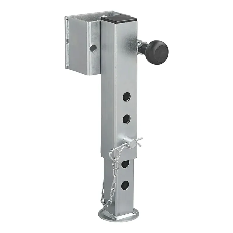 Markenprodukt Anhängerstütze Anhänger Stützfuß 60x60mm kippbar TL60 D85 SW19 345-445 mm 1300kg