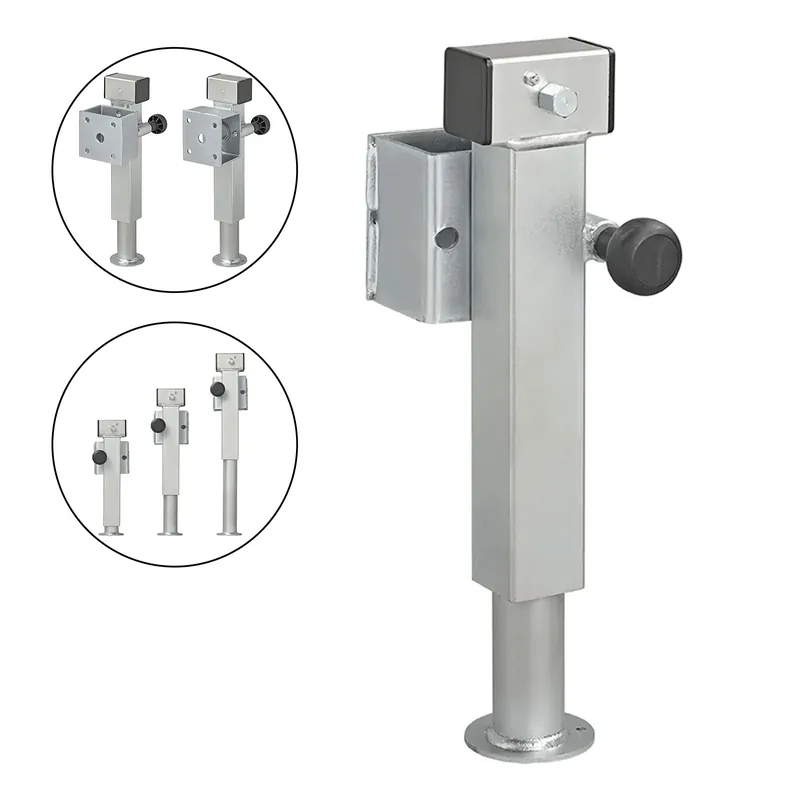 Nur Heute 1-4x Anhängerstütze Anhänger Stützfuß 60x60 klappbar SF60 D85 SW19 360-595mm 1300kg