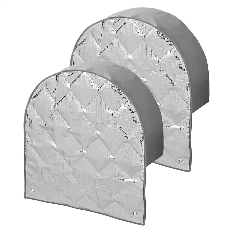 2er Set Radabdeckung Aluminium reflektierend für 15–17 Zoll Reifen – UV-Schutz & 7-lagige Isolierung Highlight