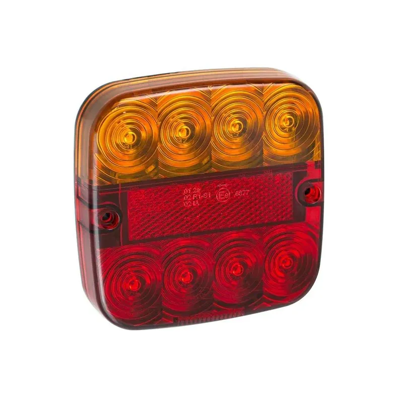 Rückleuchte 12V 5 Funktionen 107x107mm 8LED – Hochwertige LED Beleuchtung Solange Der Vorrat Reicht